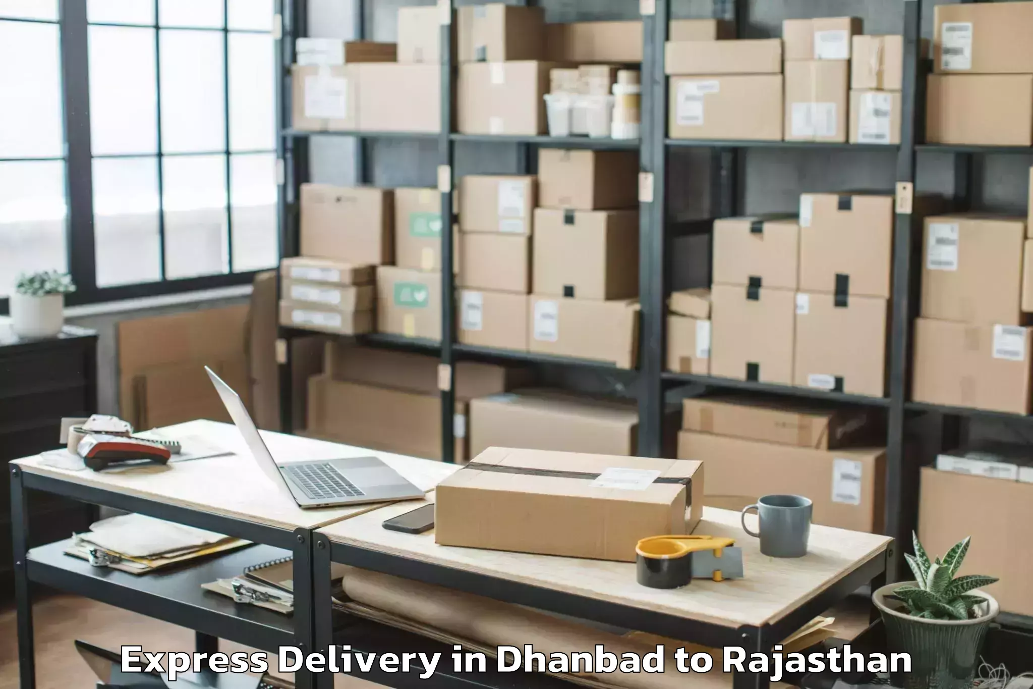 Book Dhanbad to Hindaun Express Delivery Online